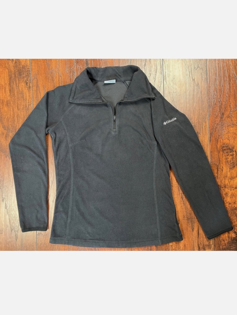 Columbia Black Glacial Fleece Half-Zip  Quarter Zip 1/4 Pullover Long Sleeve